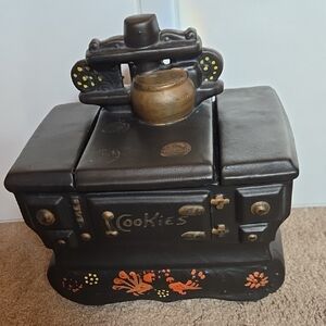 McCoy Black and Gold Cookie Jar